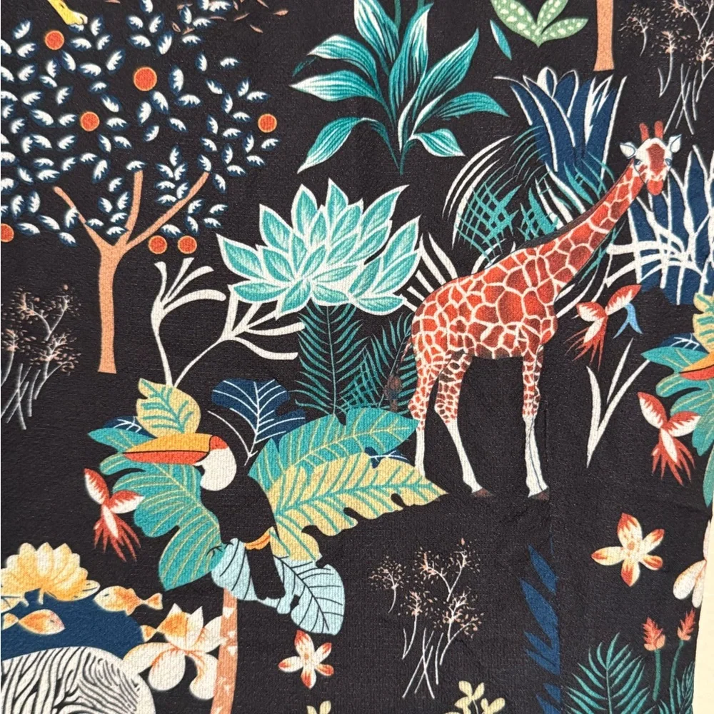 Animal Print Sleeveless Dress - Picture 6 of 7